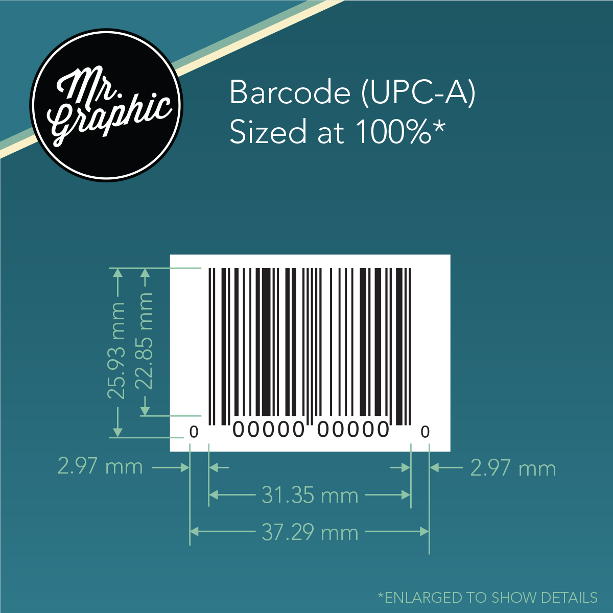 Barcode Sized at 100% (UPC-A)